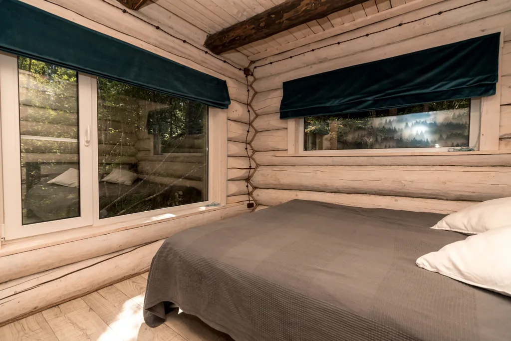 Karelia Log House “Дом с камином”  с панорамным видом на лес