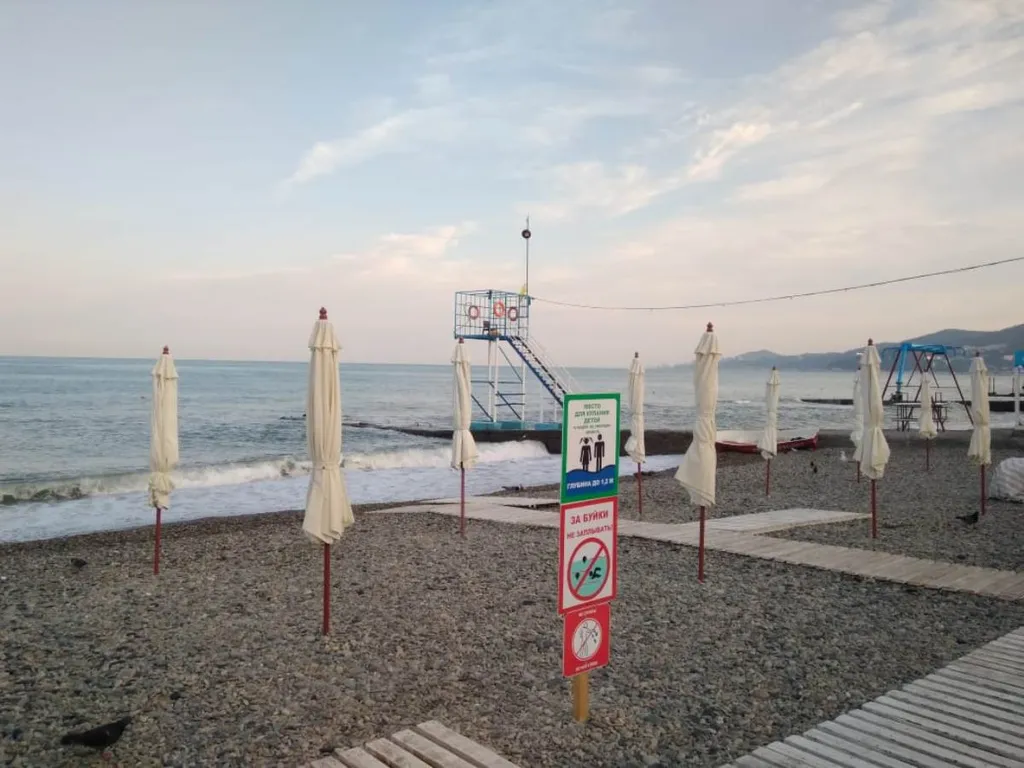 Квартира Уютная квартира на берегу Черного моря — Адлер