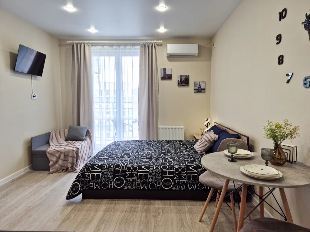 Квартира-студия в Летнем с видом на лес, реку — аренда посуточно в Кудепста