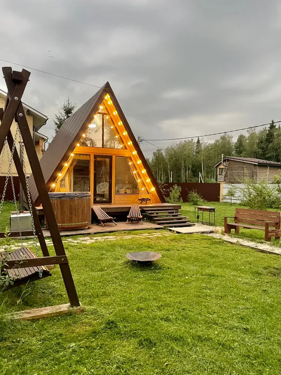 Коттедж Уютный дом афрейм рядом с лесом, близко от города — Марьино