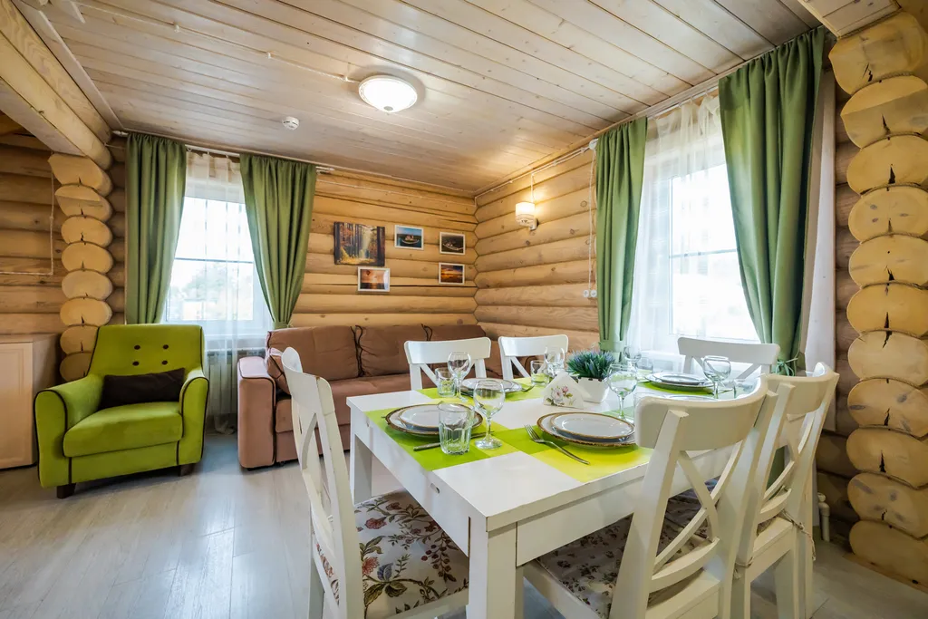 Уютные апартаменты 65 м² c 2-мя спальнями в деревянном доме