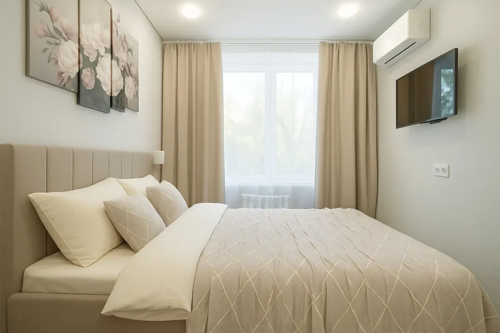 Квартира Уютная комната в апарт-отеле на Дворце Спорта — аренда посуточно в Уфа