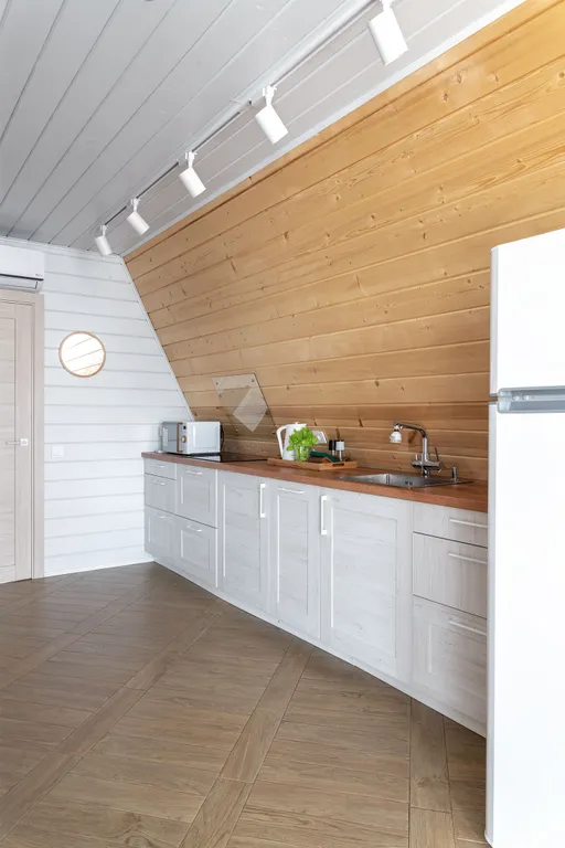 А・Фрейм ВИСТА Логиново
Дом с сауной, видом на лес и реку