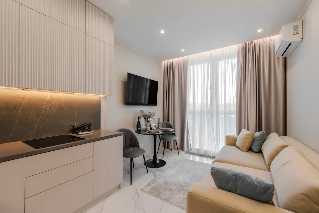 Стильная квартира в ЖК бизнес-класса с бассейном — аренда посуточно в Сочи