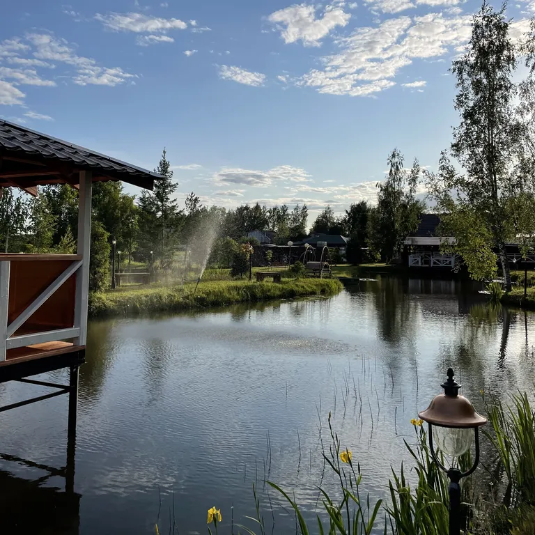 Уютный коттедж в стиле A-Frame