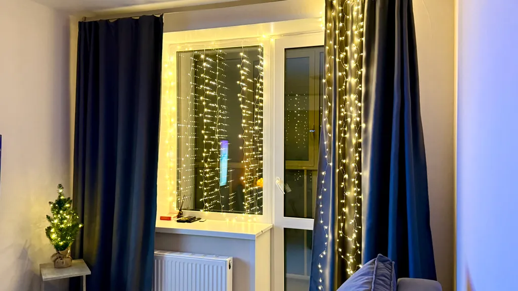 Новогодний апартамент с панорамным видом и атмосферой уюта