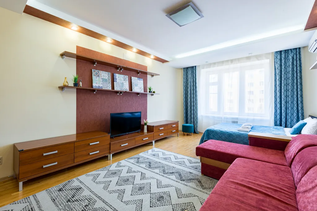 Просторная квартира с 3 кондиционерами у Волги