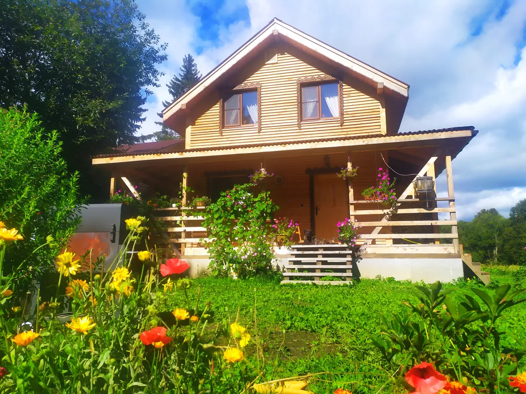 Дом в лесу с русской баней