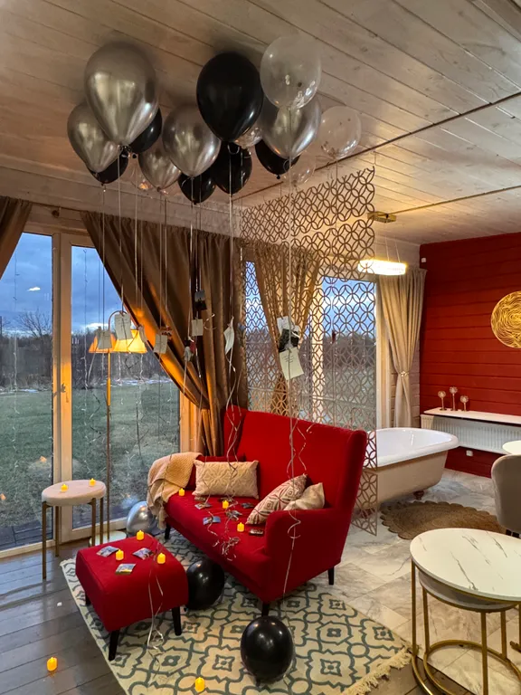 Коттедж Яркий дом с ванной у панорамного окна — аренда посуточно в Коломна