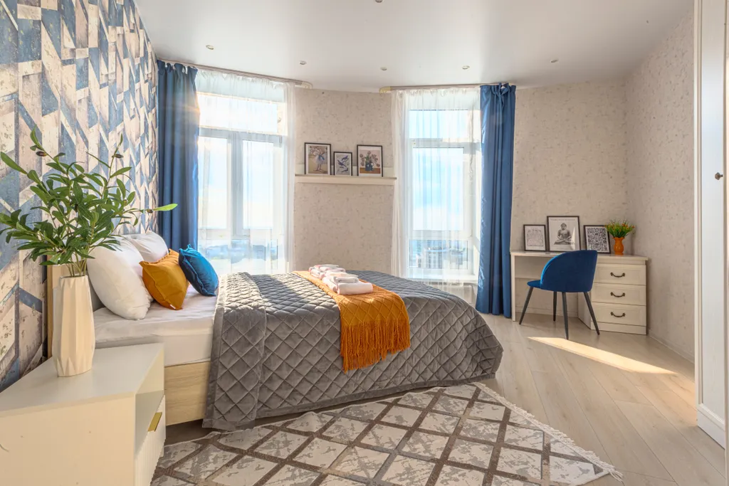 Роскошные апартаменты с видом на Волгу, кондиционер, гостиничный сервис