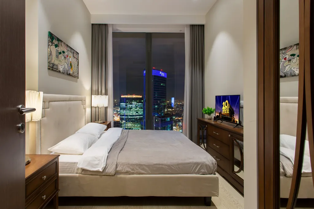 62 этаж, вид на Башни, Лужники, Парк победы