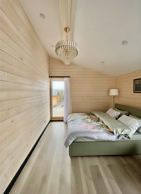 Просторный дом в стиле барнхаус с террасой й и чаном