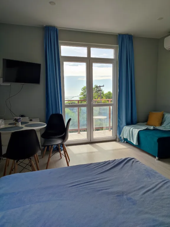 Новая студия с видом на море в Хосте