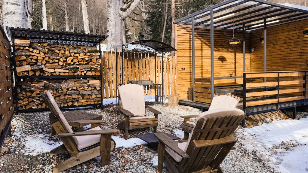 Barnhouse с балконом и видом на горы