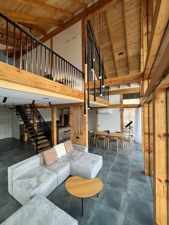 Коттедж Дом с панорамным видом на четыре вершины в тихом месте — аренда посуточно в Красная Поляна