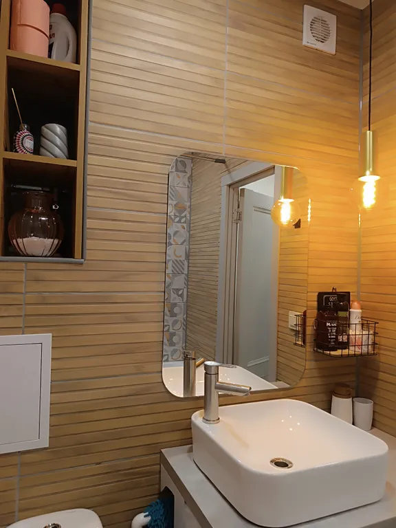 Красивая-студия с видом на фонтаны