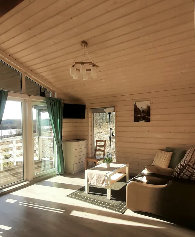 Дом с сауной с чудесным видом на озеро