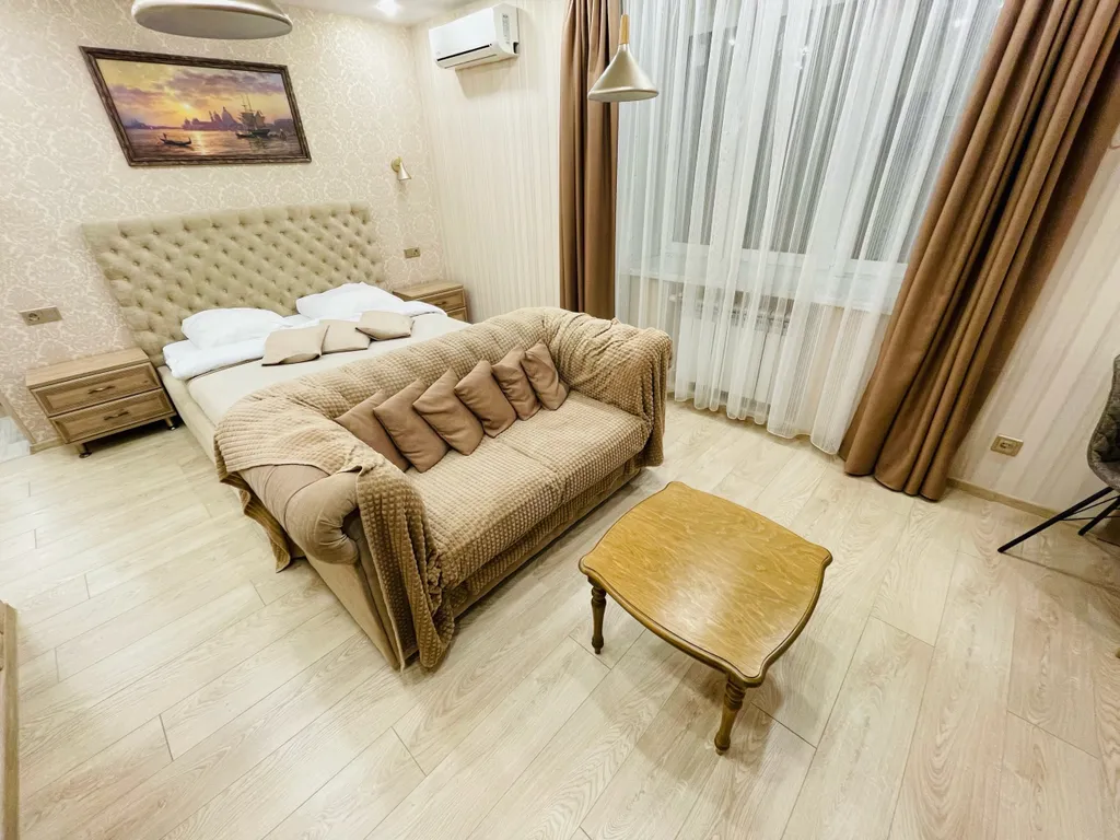 Комфортные апартаменты с кондиционером и халатами