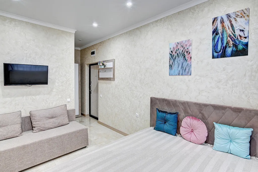 Студия МореСолнцеАпарт в ЖК Касабланка с прямым видом на море