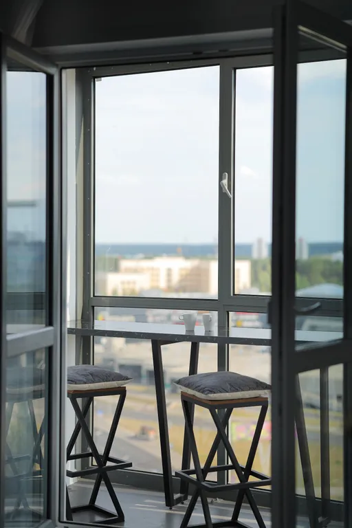 Квартира-студия с шикарным видом на город