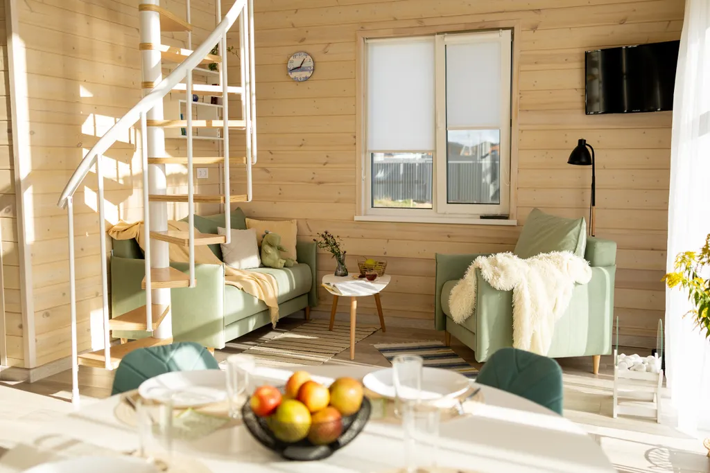 Солнечный дом с чил-зоной наверху