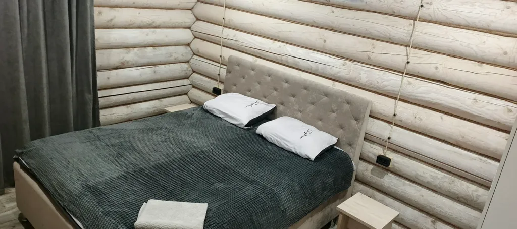 Срубовой дом с прекрасным пейзажем на волгу