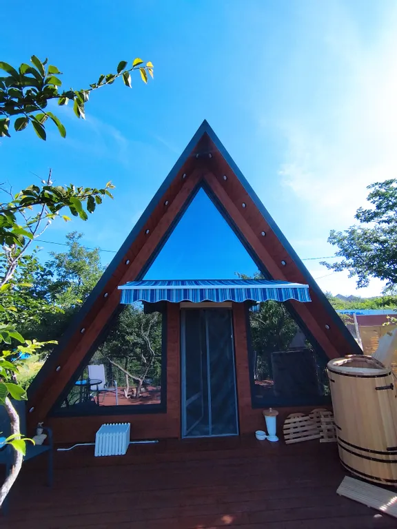 Коттедж Уютный треугольный домик A-frame Soul time — Анапа