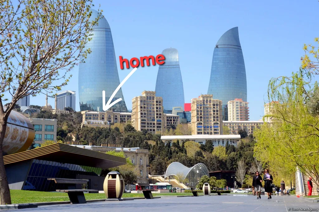 Квартира рядом Flame Towers — аренда посуточно в Баку