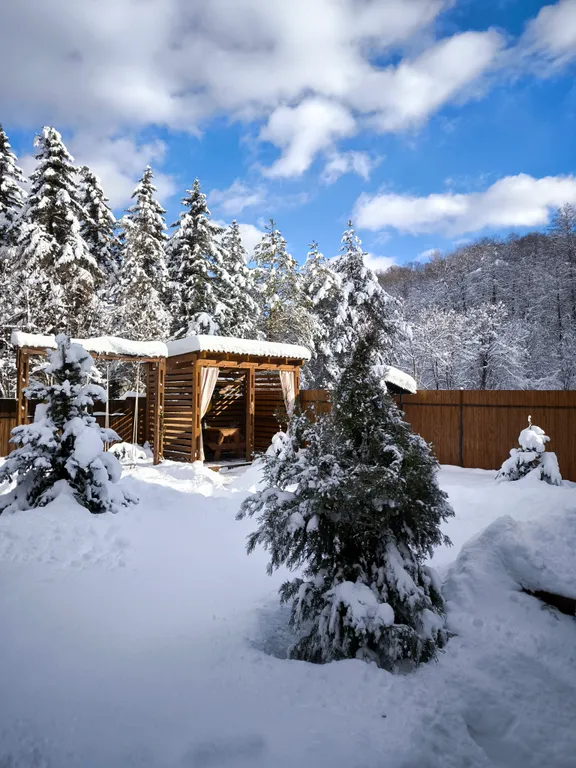 Шале в стиле Афрейм с индивидуальной территорией