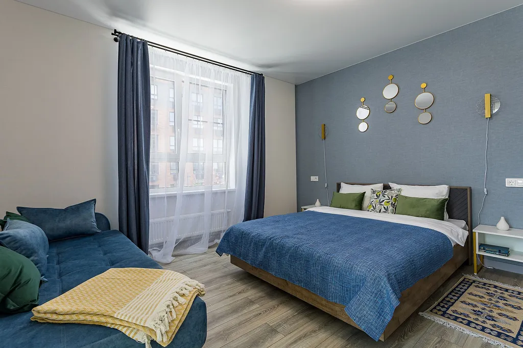 Новая большая квартира на 5 человек в тихом центре