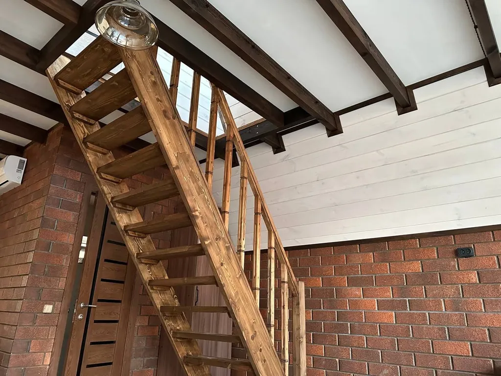 Коттедж 2-этажный с креслом качалкой