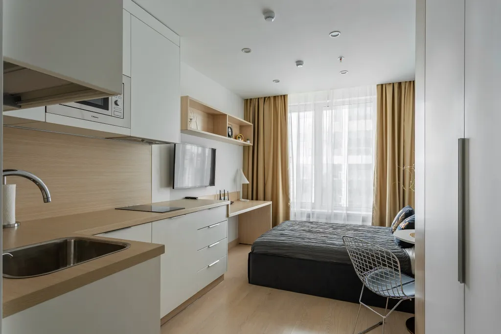 Квартира Квартира Студия Comfort YES вид на ВДНХ — Москва