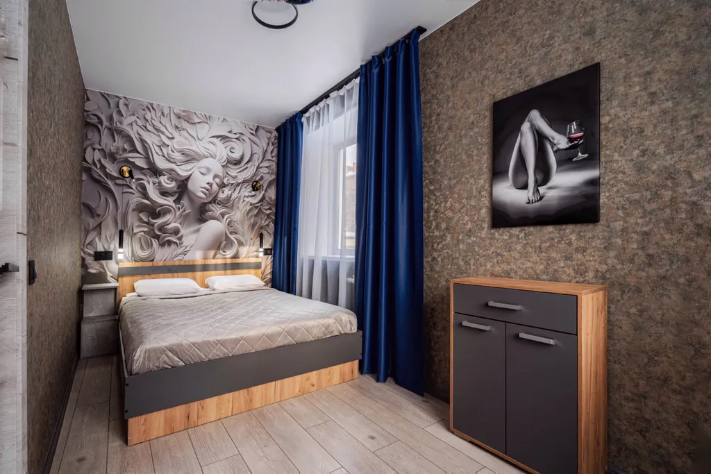 Красивая уютная двухкомнатная квартира с новым дизайнерским ремонтом