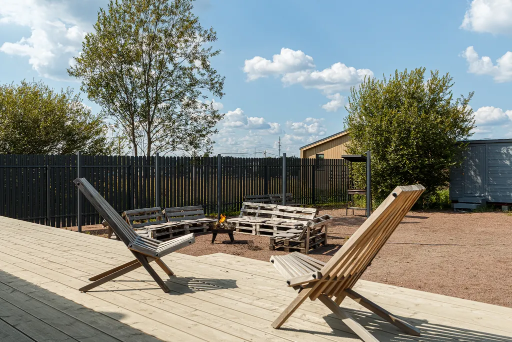 Семейный дом с костровой зоной и баней