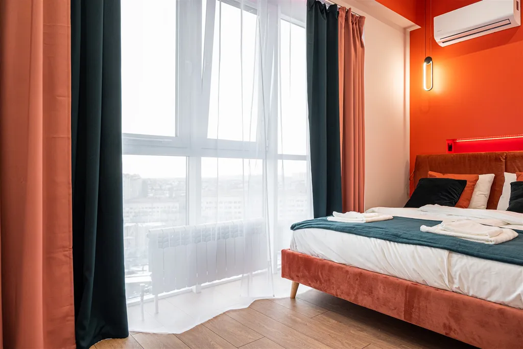 Квартира с видом на город и рядом с Парком Победы