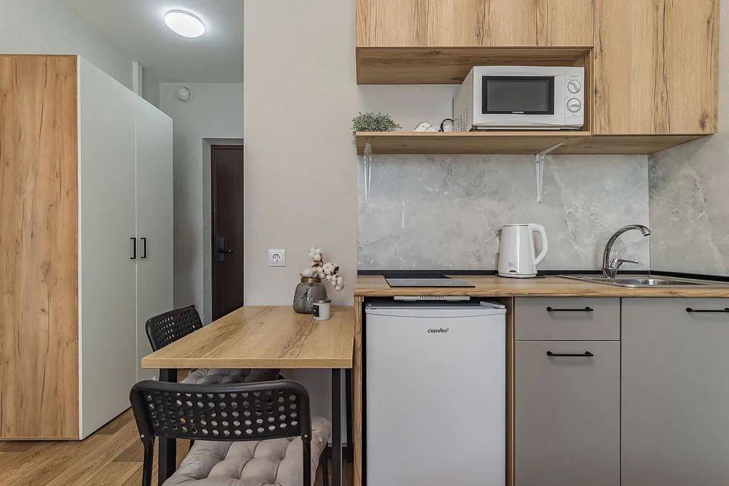 Уютная квартира-студия в современном ЖК Бурнаковский