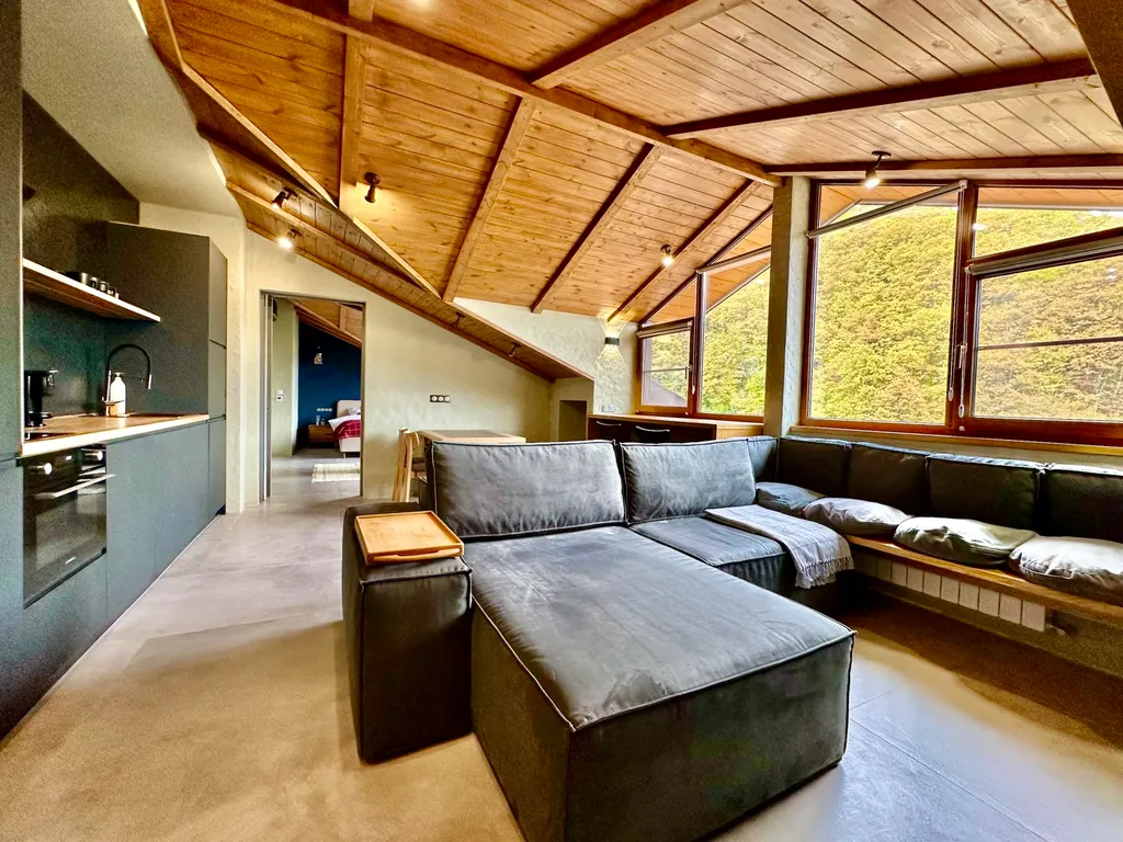 #45 Двухуровневая квартира с 2 спальнями и панорамным видом — аренда посуточно в Красная Поляна