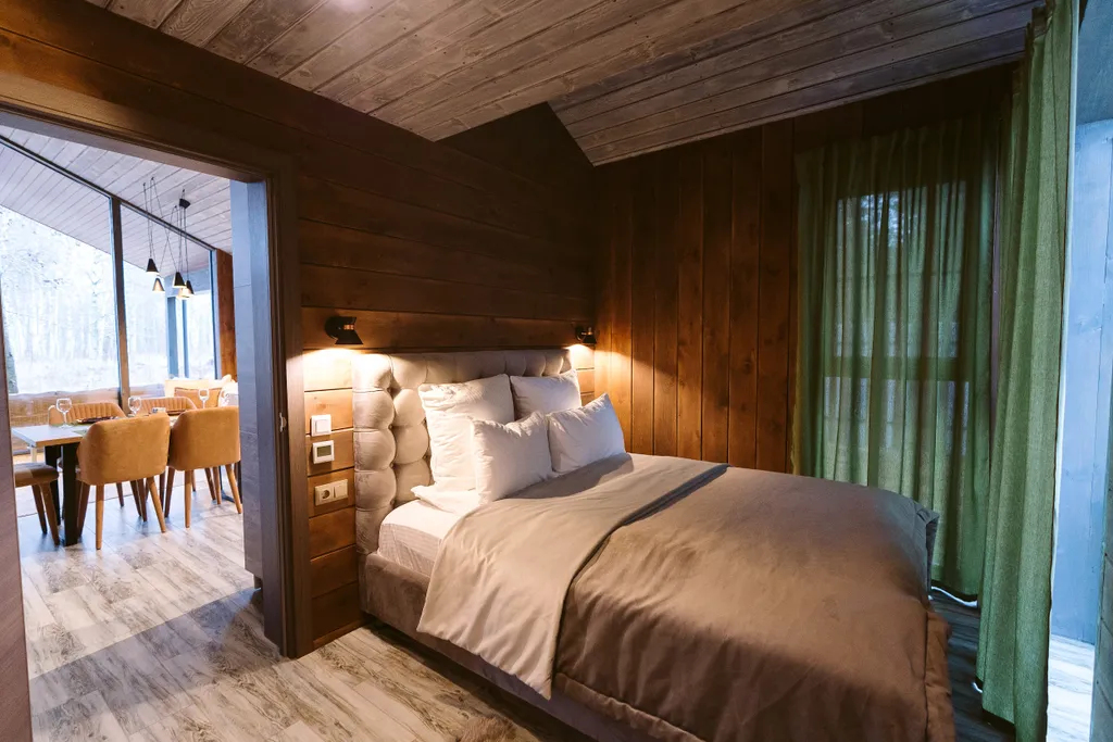 Коттедж Minos с камином