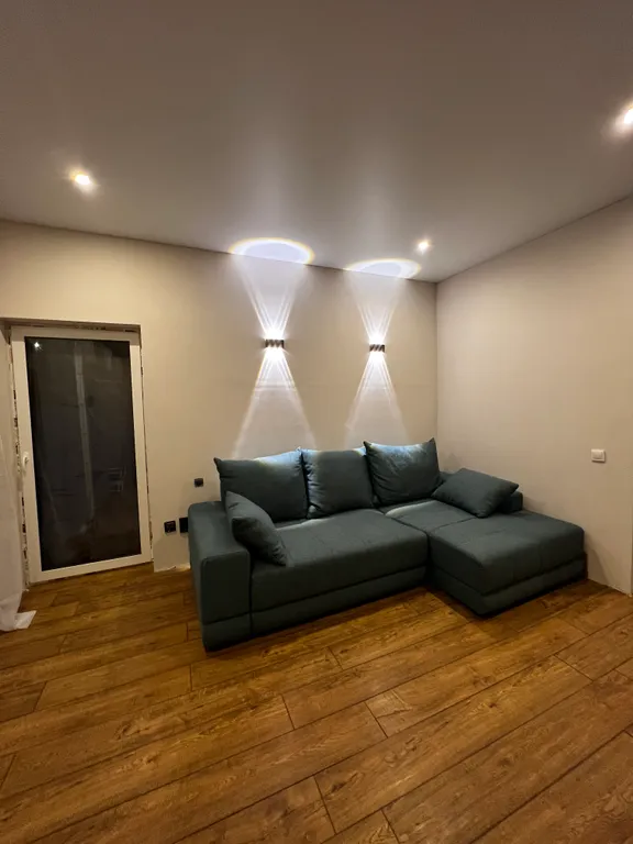 Дом с березовым лесом на участке