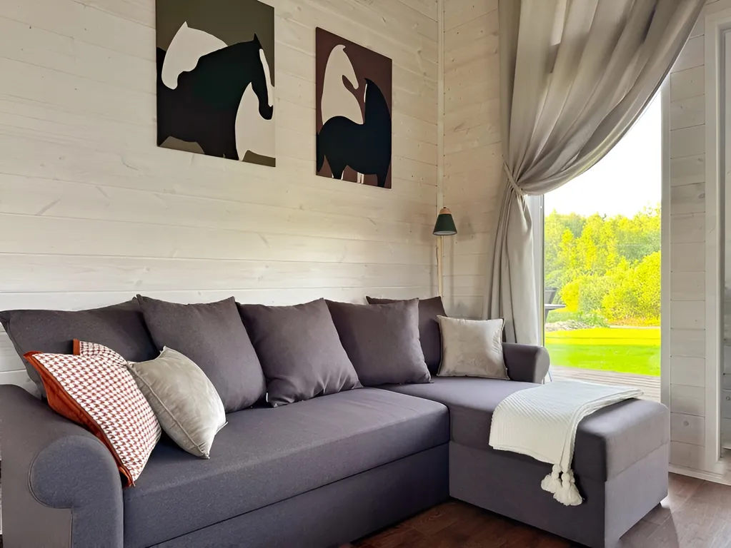 Коттедж Шестиместный дом с баней у леса в Berezkino Village — Можайск