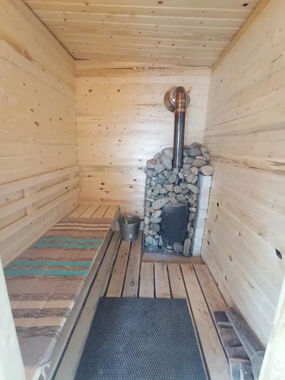 А-фрейм с парной, купелью и беседкой