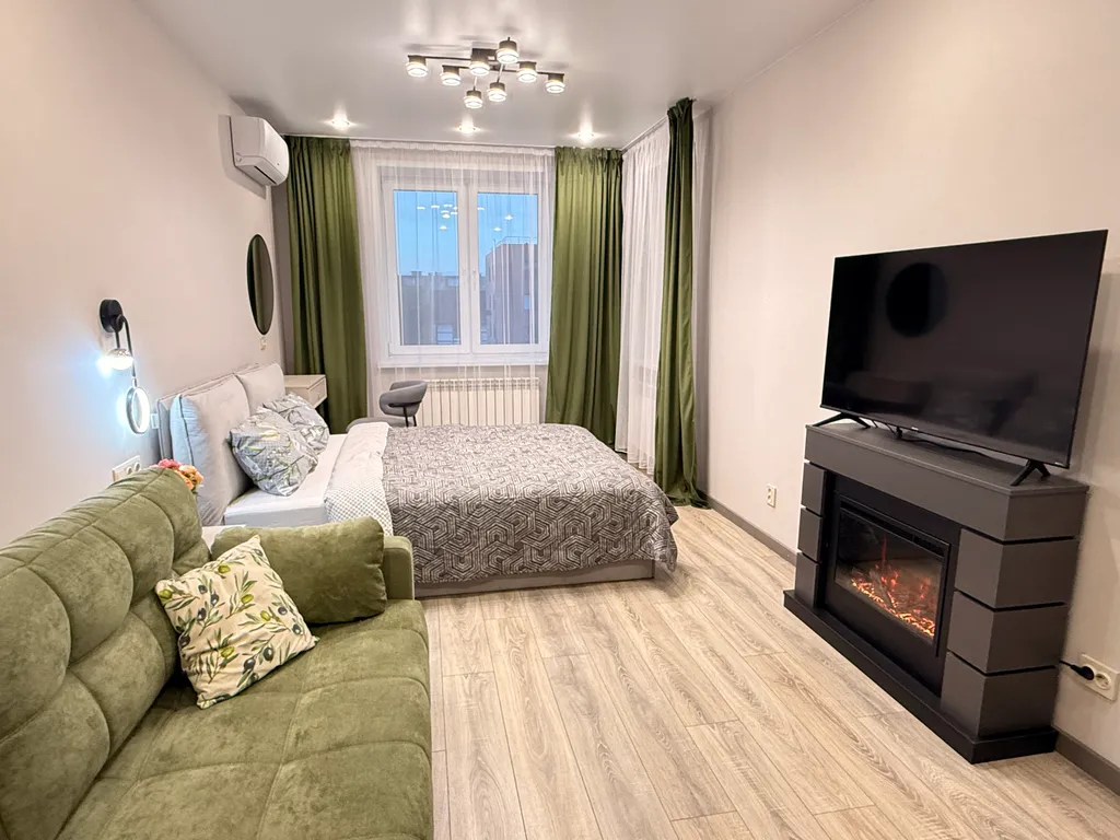 Квартира Уютная 2х квартира с камином и шикарным балконом, в новом доме — Ярославль