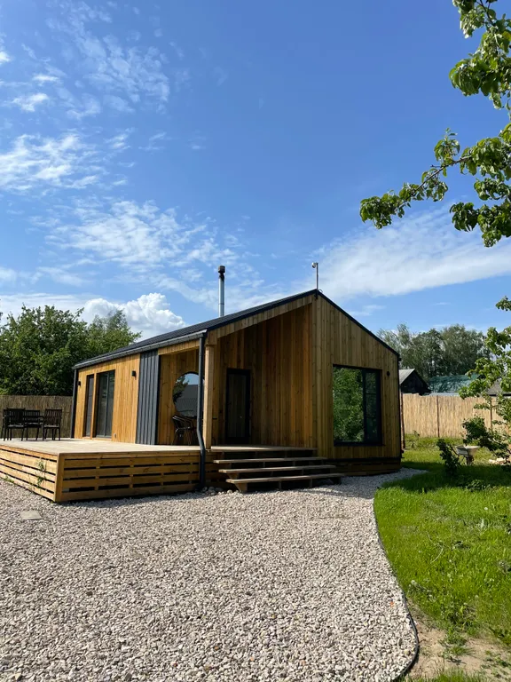 Дом с камином и баней Две яблони