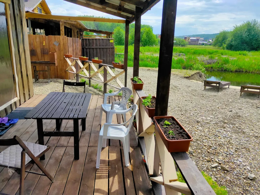 4 местный экодом с видом на пруд