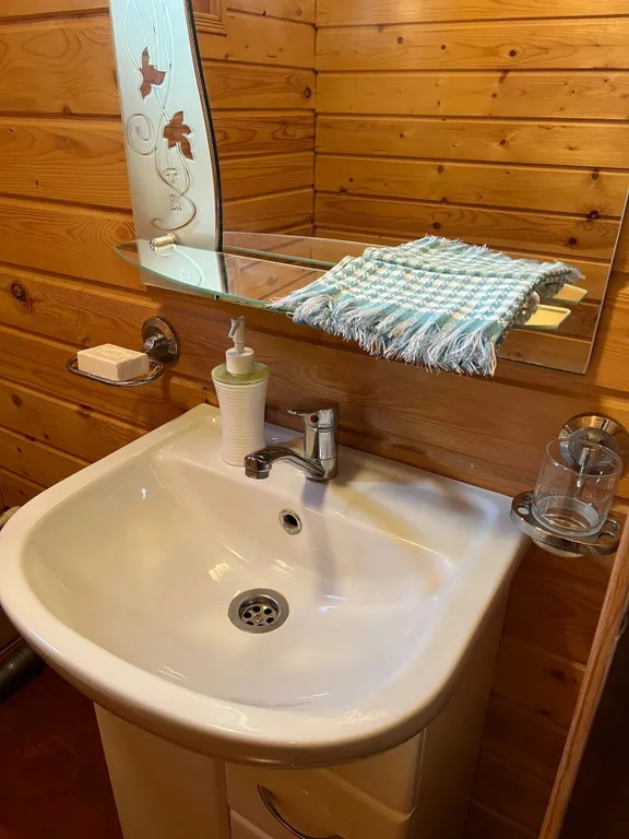 Русский дом с баней на берегу озера