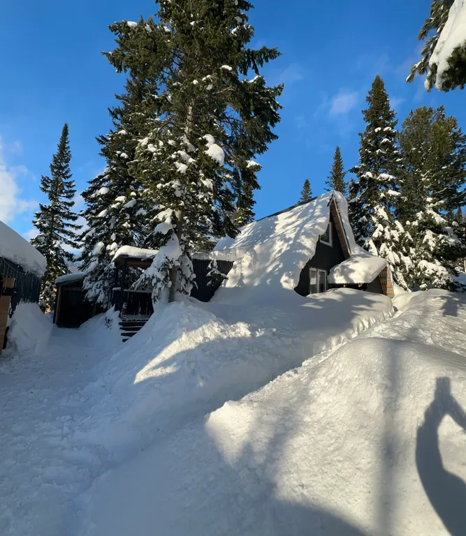 Уютный дом с красивым видом на зелёную гору