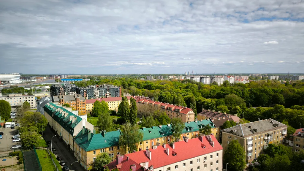 Панорамный вид на город, рядом с Рыбной деревней