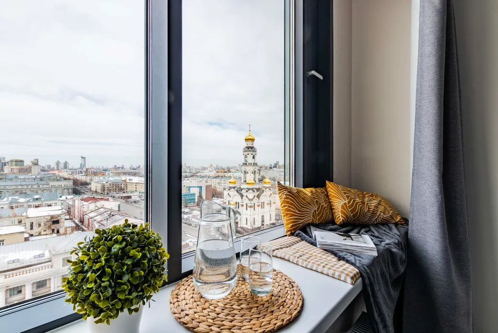 Квартира Стильные апартаменты в центре с видом на город — аренда посуточно в Екатеринбург