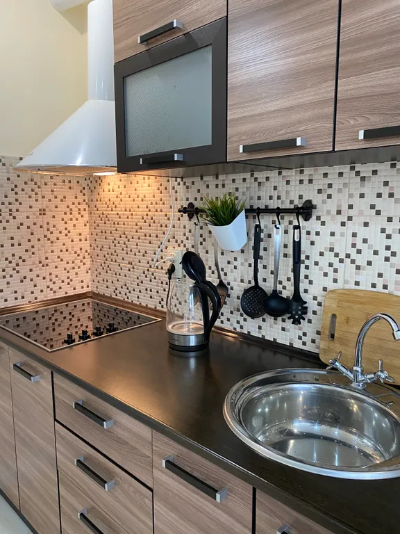 Однокомнатные апартаменты с видом на Кавказские горы