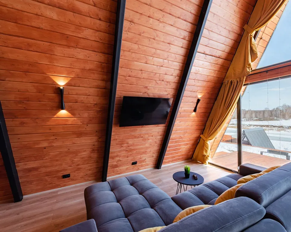 Треугольный дом А-фрейм рица